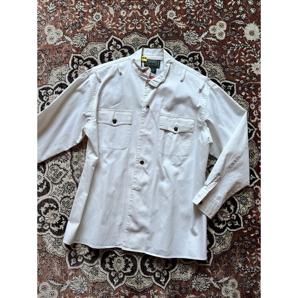 Ralph Lauren Country XL White Button Down Military Shirt